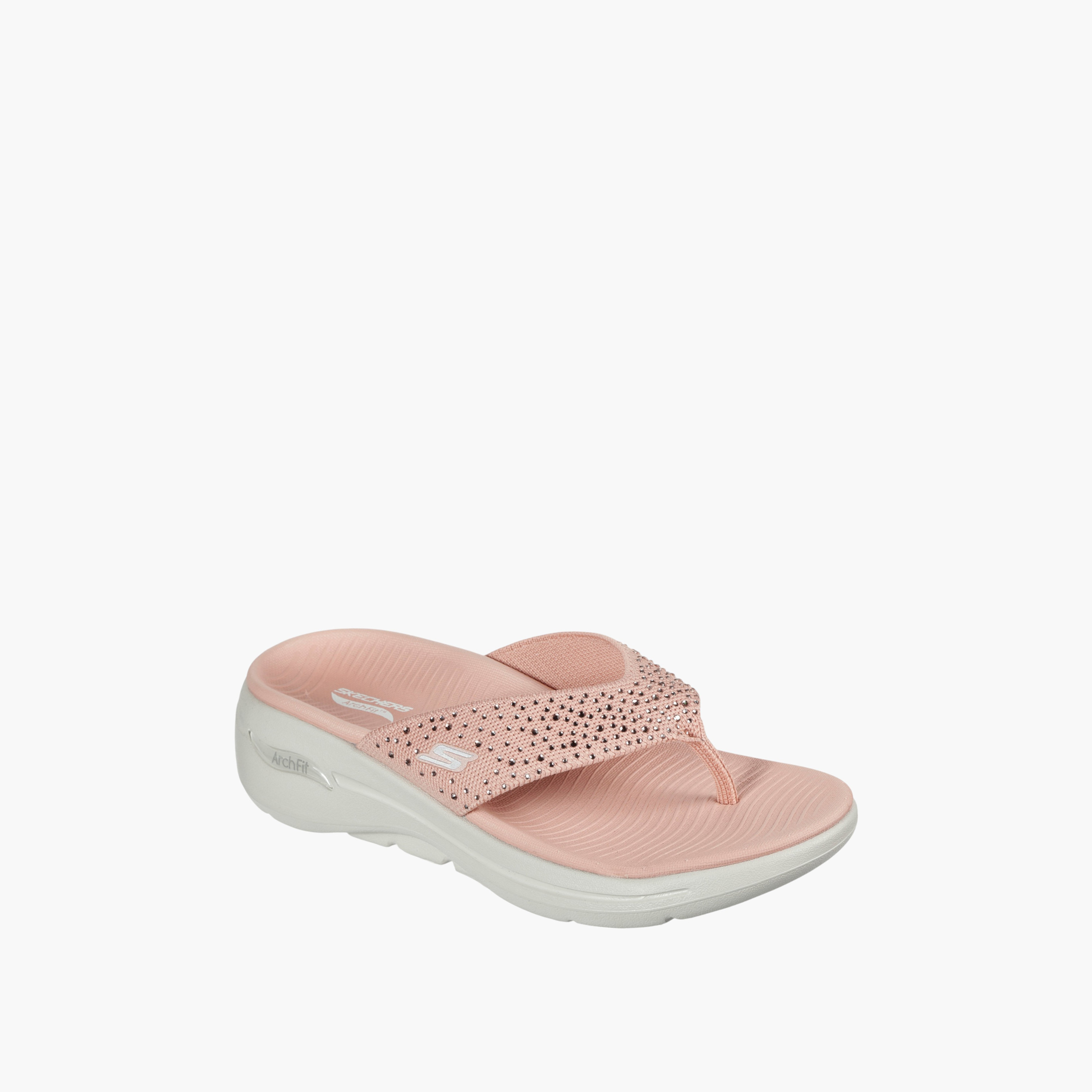 Skechers Women's GO WALK ARCH FIT Walking Sandals - 140228-ROS-women-shoes-sandals-flats-image-1