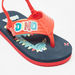 Aqua Dinosaur Print Slip-On Flip Flops with Elastic Strap-Boy%27s Flip Flops & Beach Slippers-thumbnailMobile-4