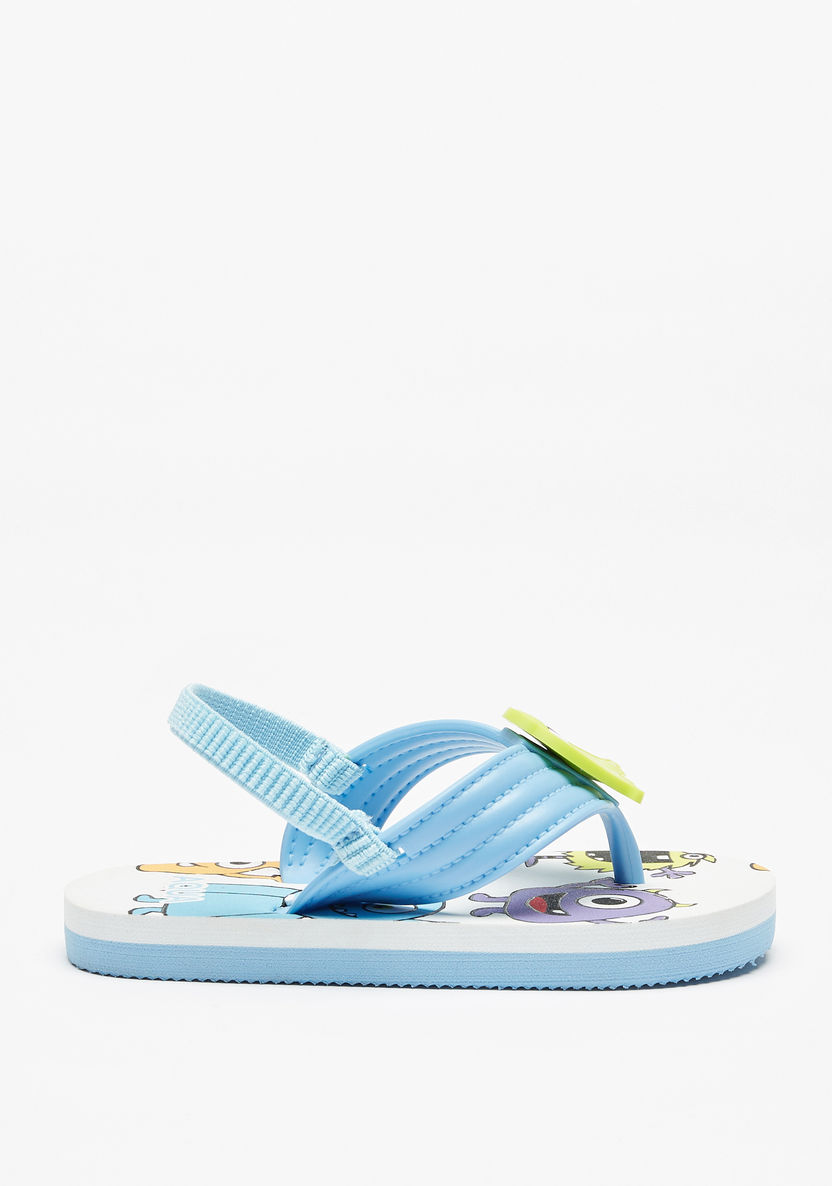Aqua Embellished Slingback Slide Slippers-Boy%27s Flip Flops & Beach Slippers-image-2
