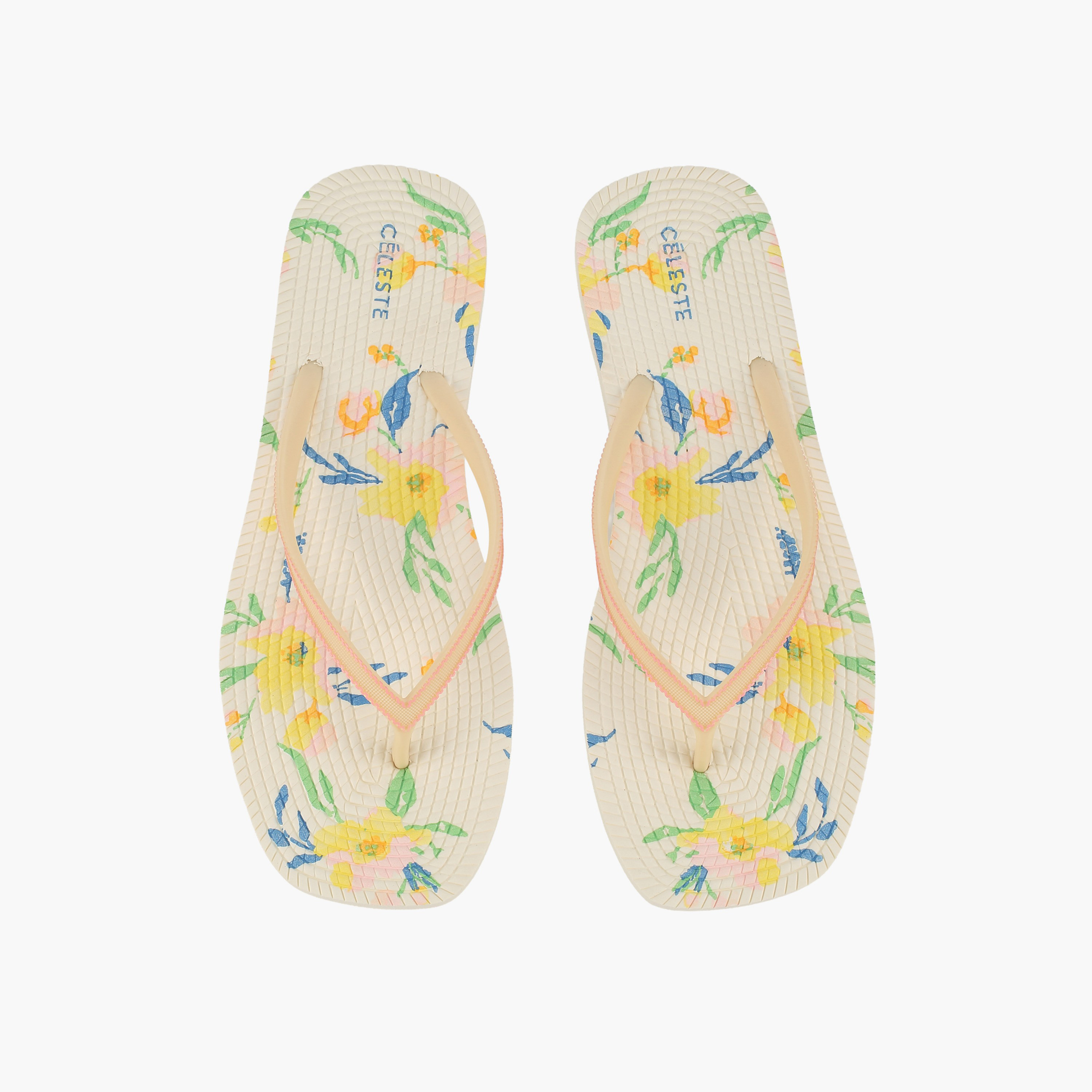 Celeste Women Floral Print Flip Flops-women-shoes-flipflopsandslides-image-1