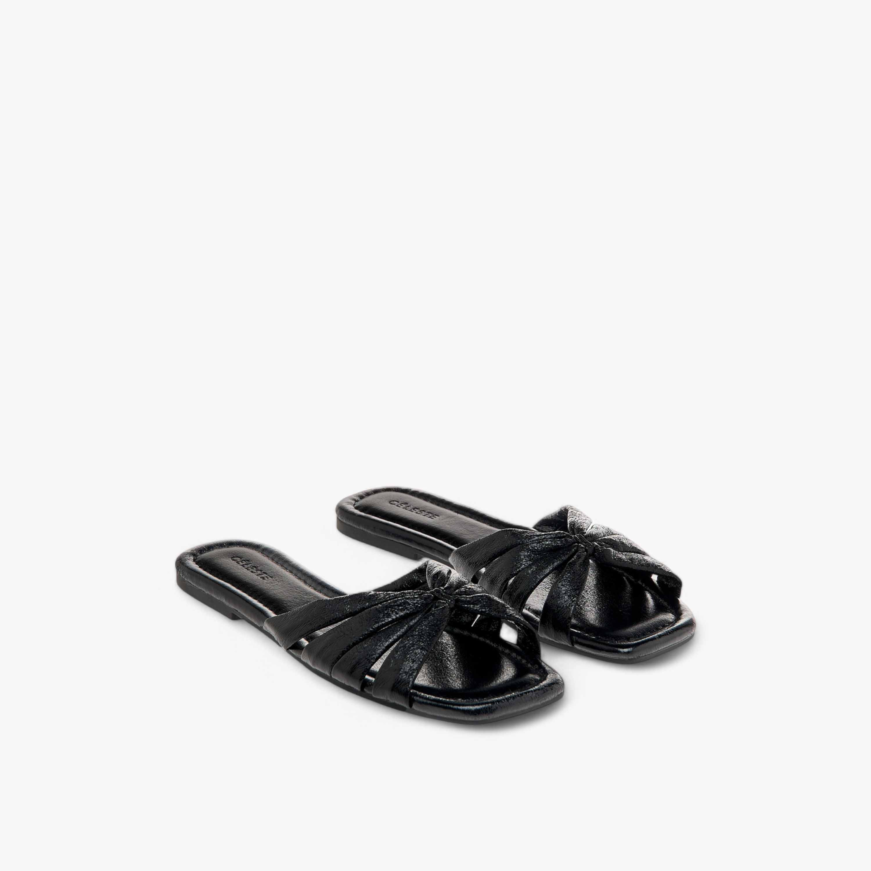 Celeste Women's Metallic Slip-On Flat Sandals-women-shoes-flats-sandals-image-1