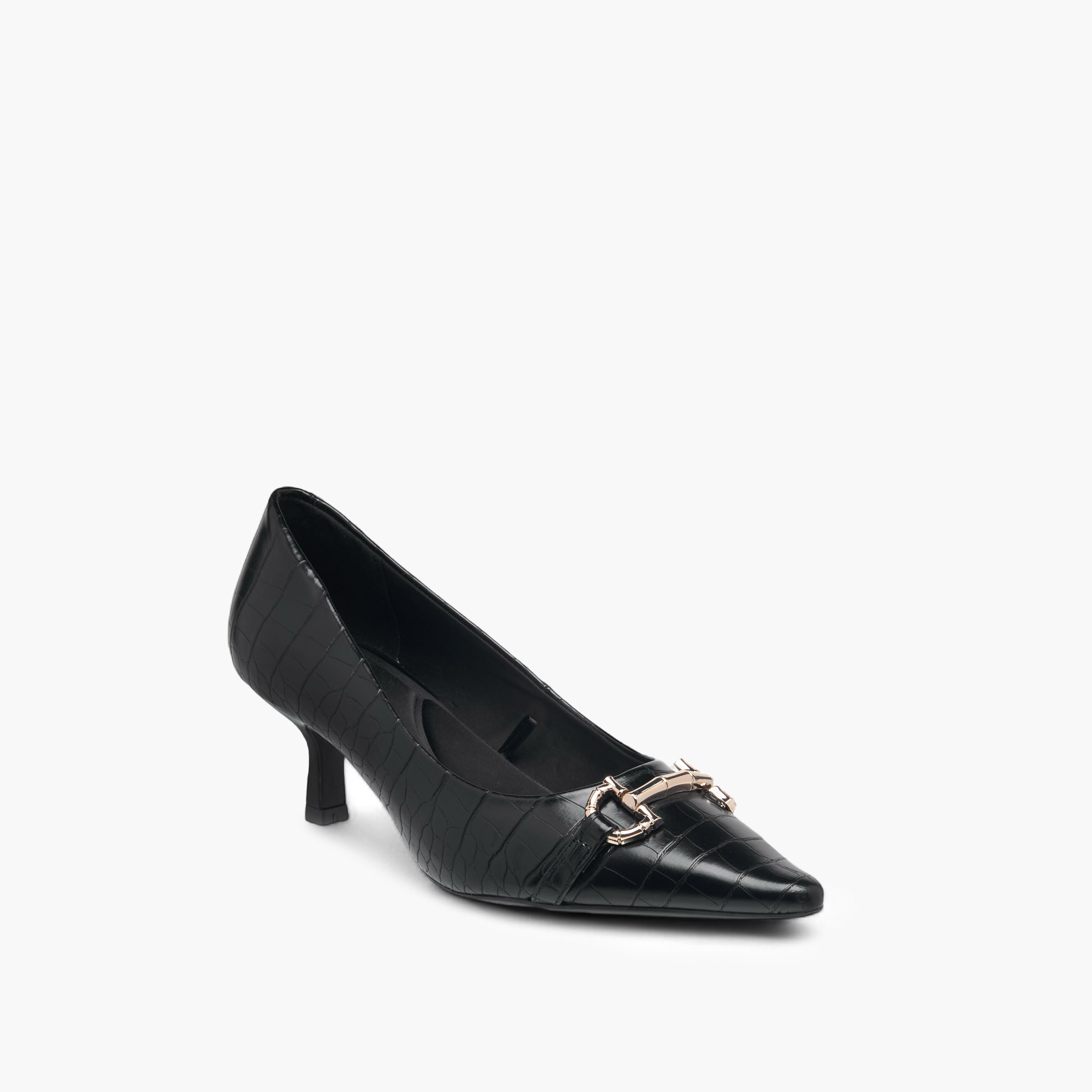 حذاء كلاسيكي بارز الملمس سهل الارتداء بكعب صغير للنساء من سيليست-women-shoes-heels-image-2