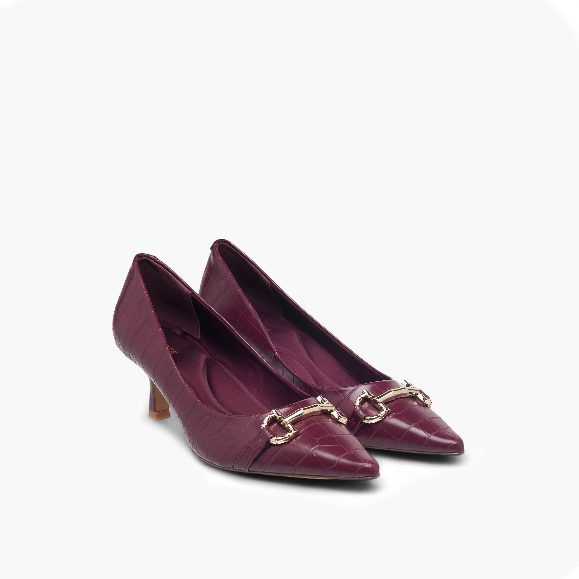 Celeste Women's Textured Slip-On Pumps with Kitten Heels-women-shoes-heels-image-6