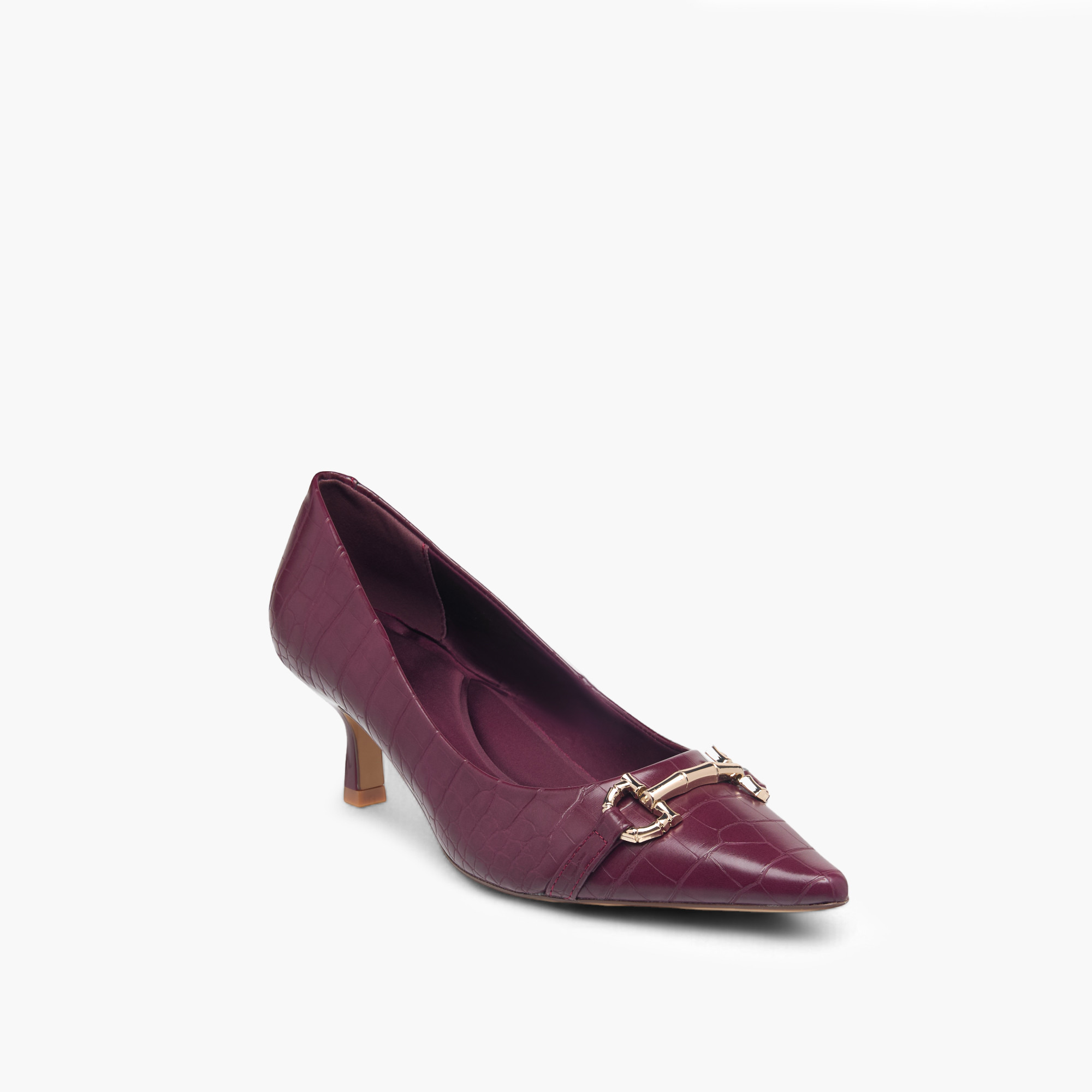 Celeste Women's Textured Slip-On Pumps with Kitten Heels-women-shoes-heels-image-7