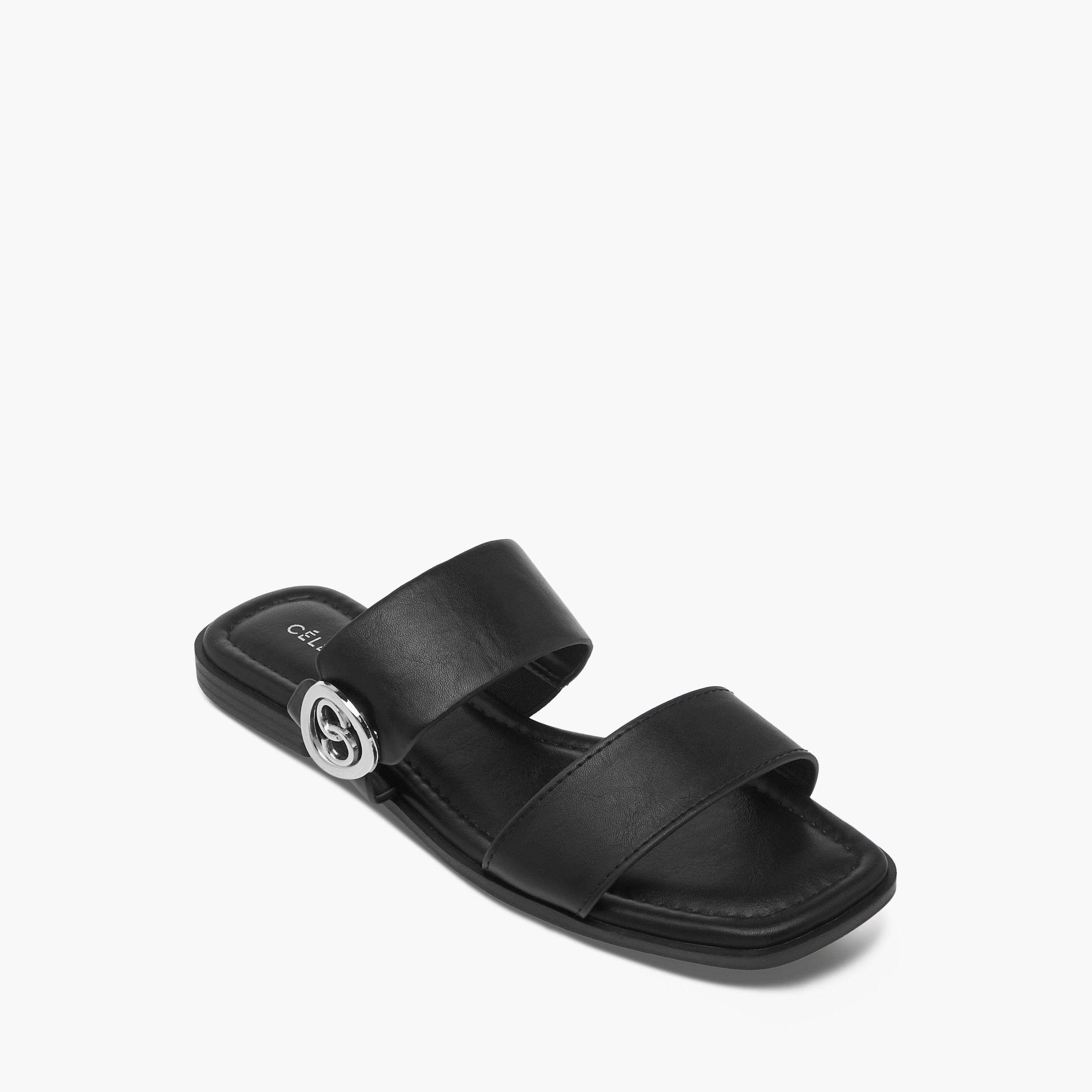 Celeste Women's Solid Slip-On Sandals-women-shoes-flats-sandals-image-2