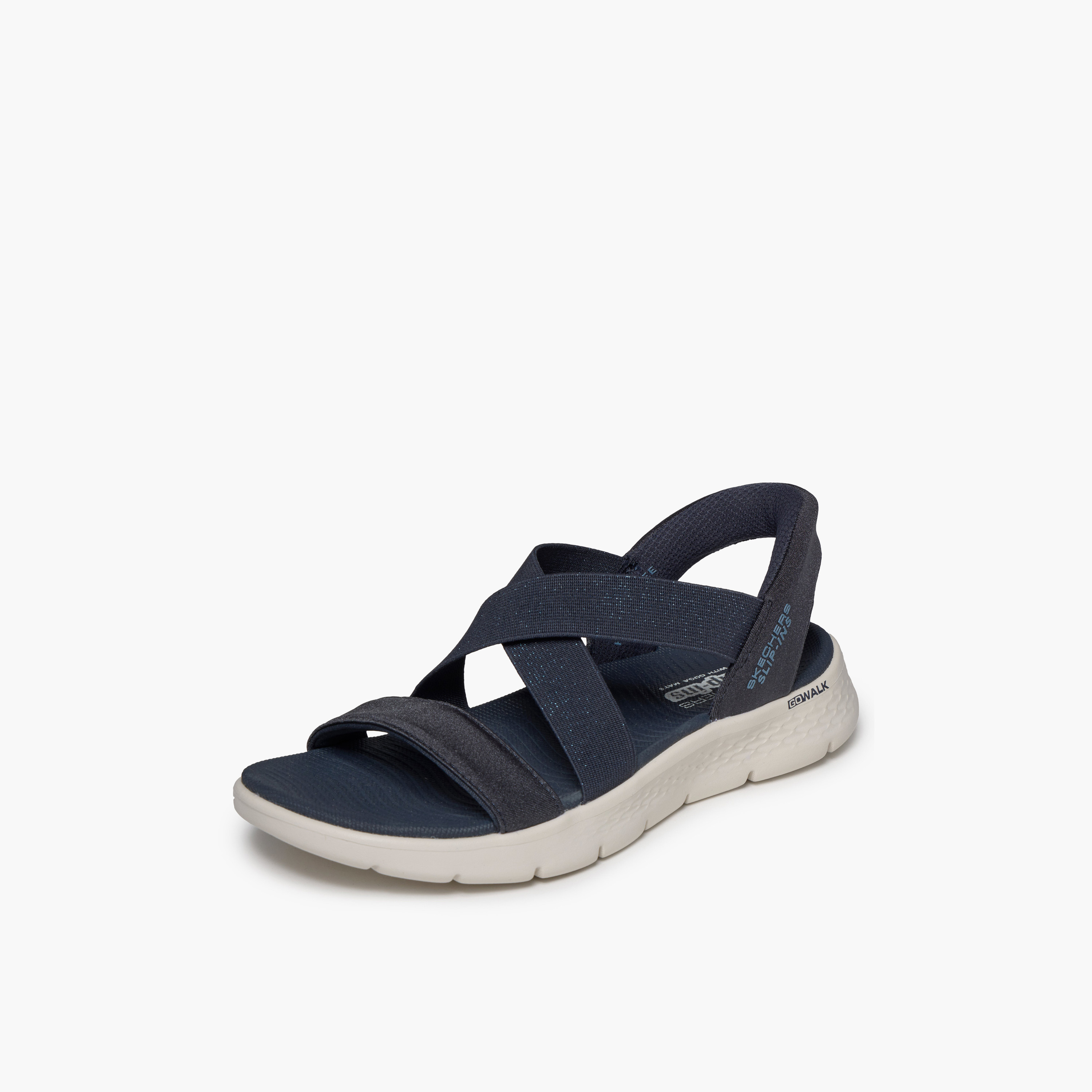Skechers Women Go Walk Flex Slip-On Strap Sandals-women-shoes-flats-sandals-image-4