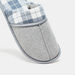 Checked Closed Toe Bedroom Slippers-Men%27s Bedrooms Slippers-thumbnail-4