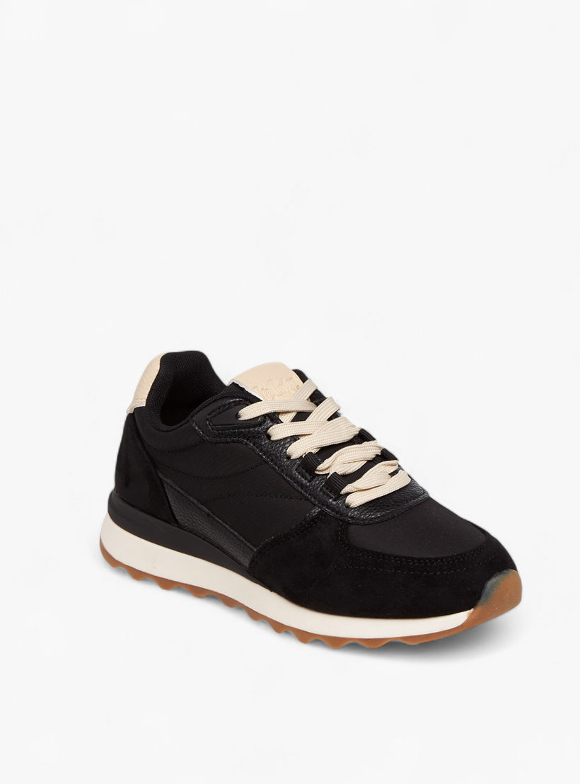 Lee Cooper Women's Panelled Lace-Up Sneakers-women-shoes-sneakers-image-2