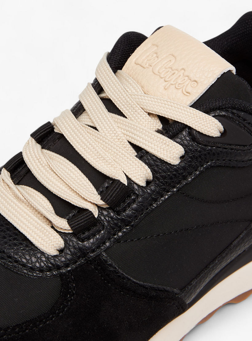 Lee Cooper Women's Panelled Lace-Up Sneakers-women-shoes-sneakers-image-4