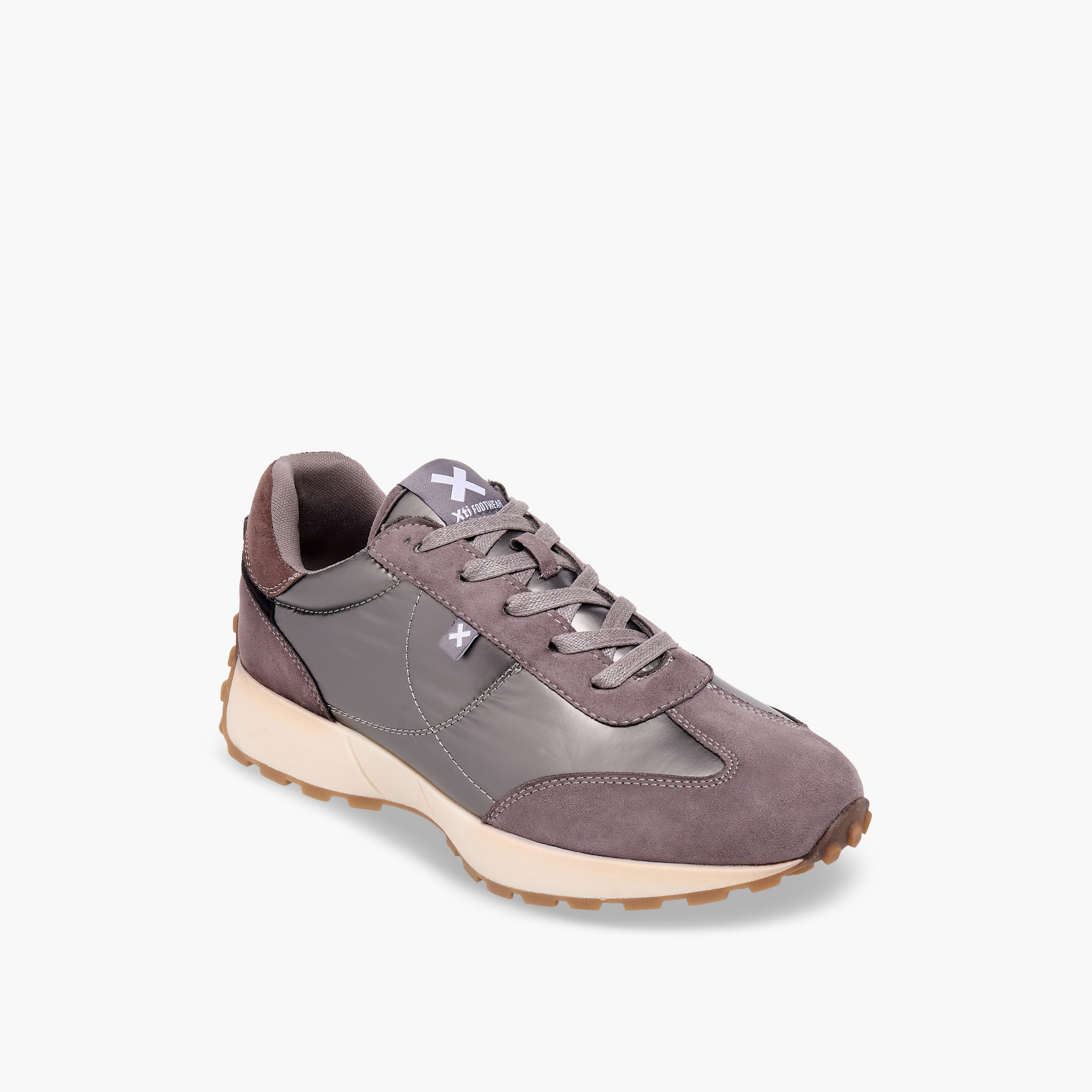 حذاء سنيكرز نسائي برقبة كاحل برباط وتصميم معدني من إكس تي آي-women-shoes-sneakers-image-2