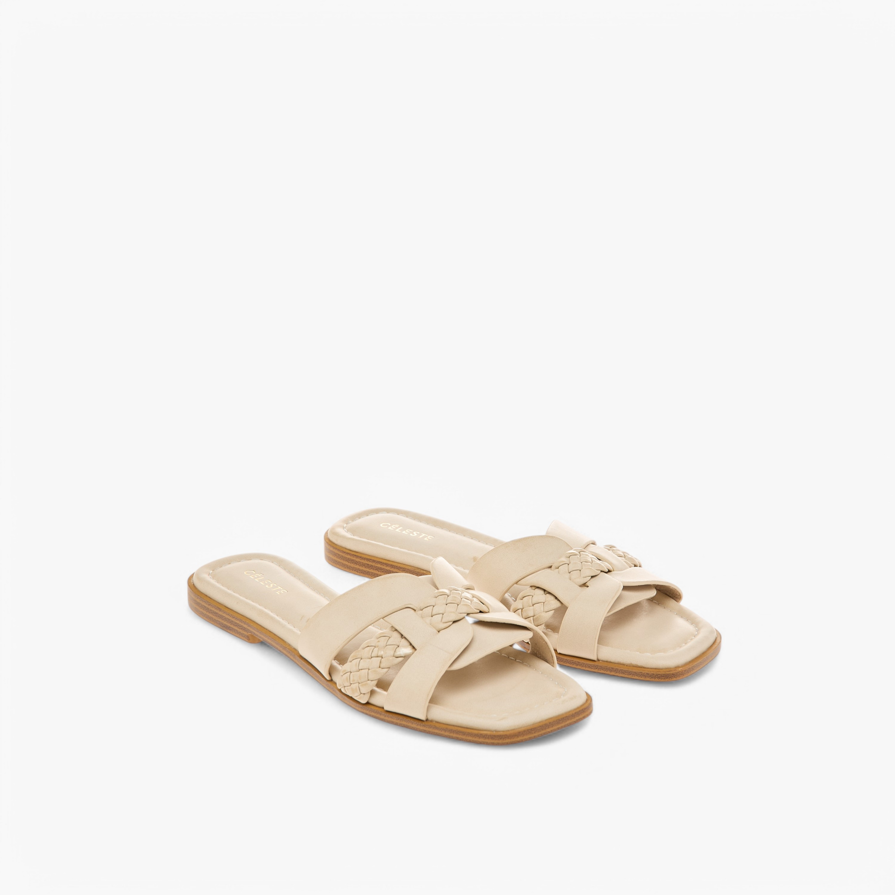Celeste Women's Textured Slip-On Sandals-women-shoes-flats-sandals-image-1