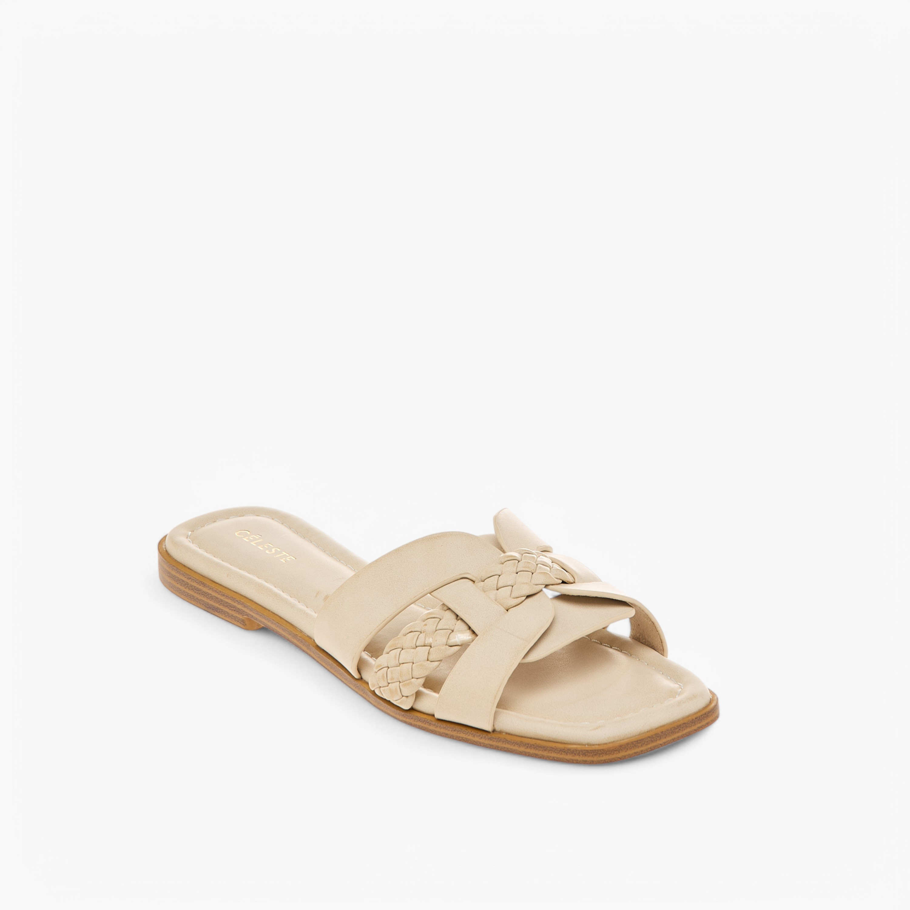 Celeste Women's Textured Slip-On Sandals-women-shoes-flats-sandals-image-2