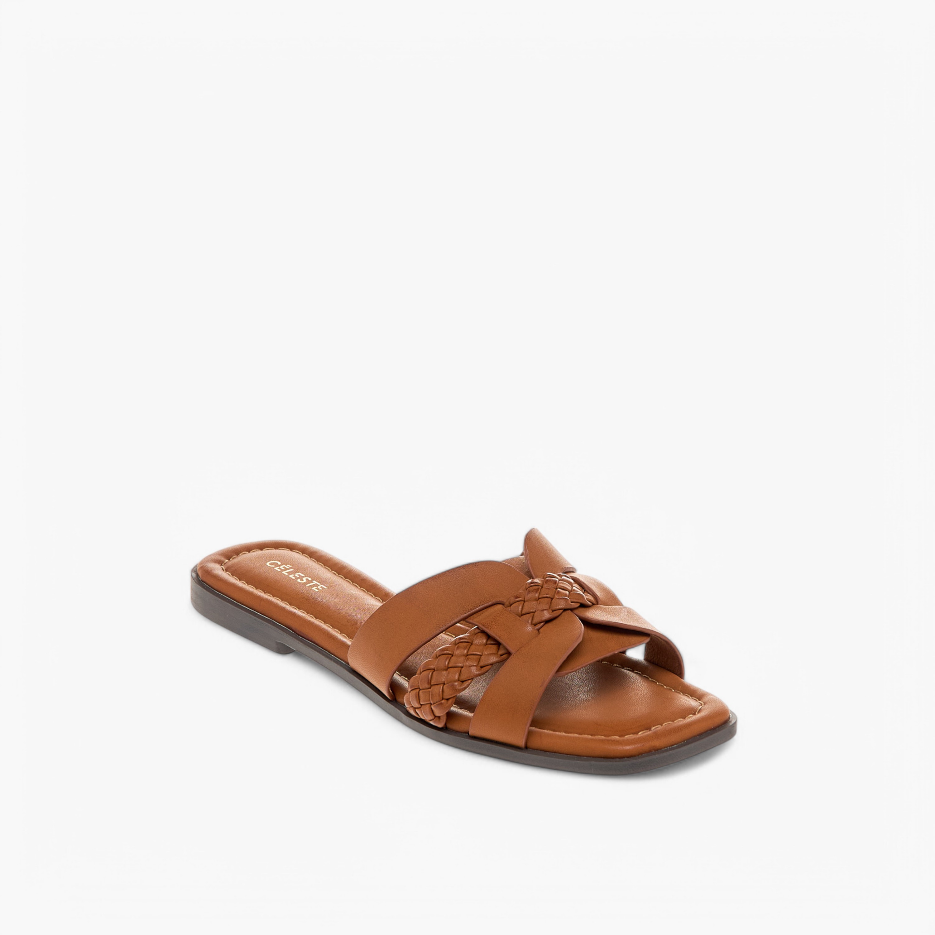 Celeste Women's Textured Slip-On Sandals-women-shoes-flats-sandals-image-2