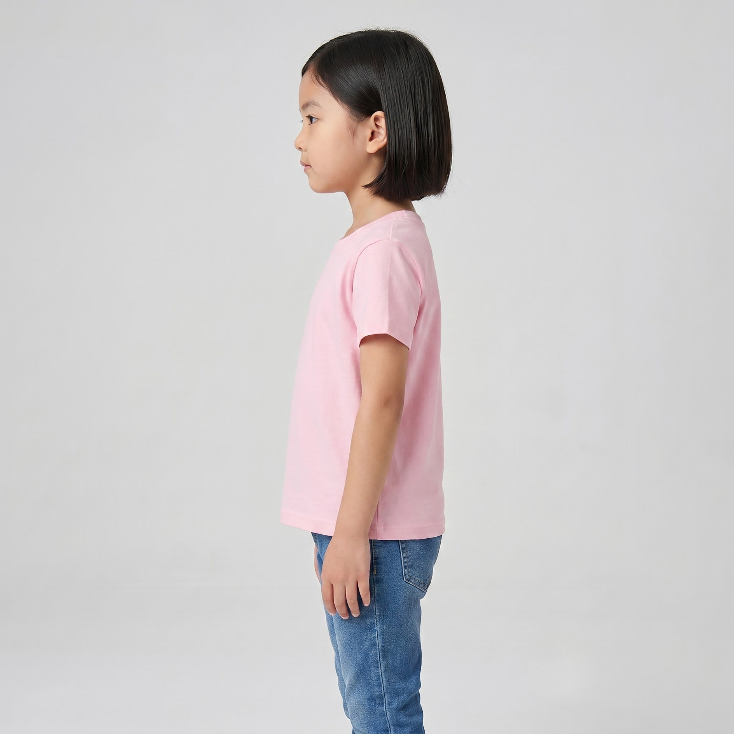 تيشيرت سادة بقصة عادية وأكمام قصيرة من بيبيكلو-girls-clothing-tshirts-image-3