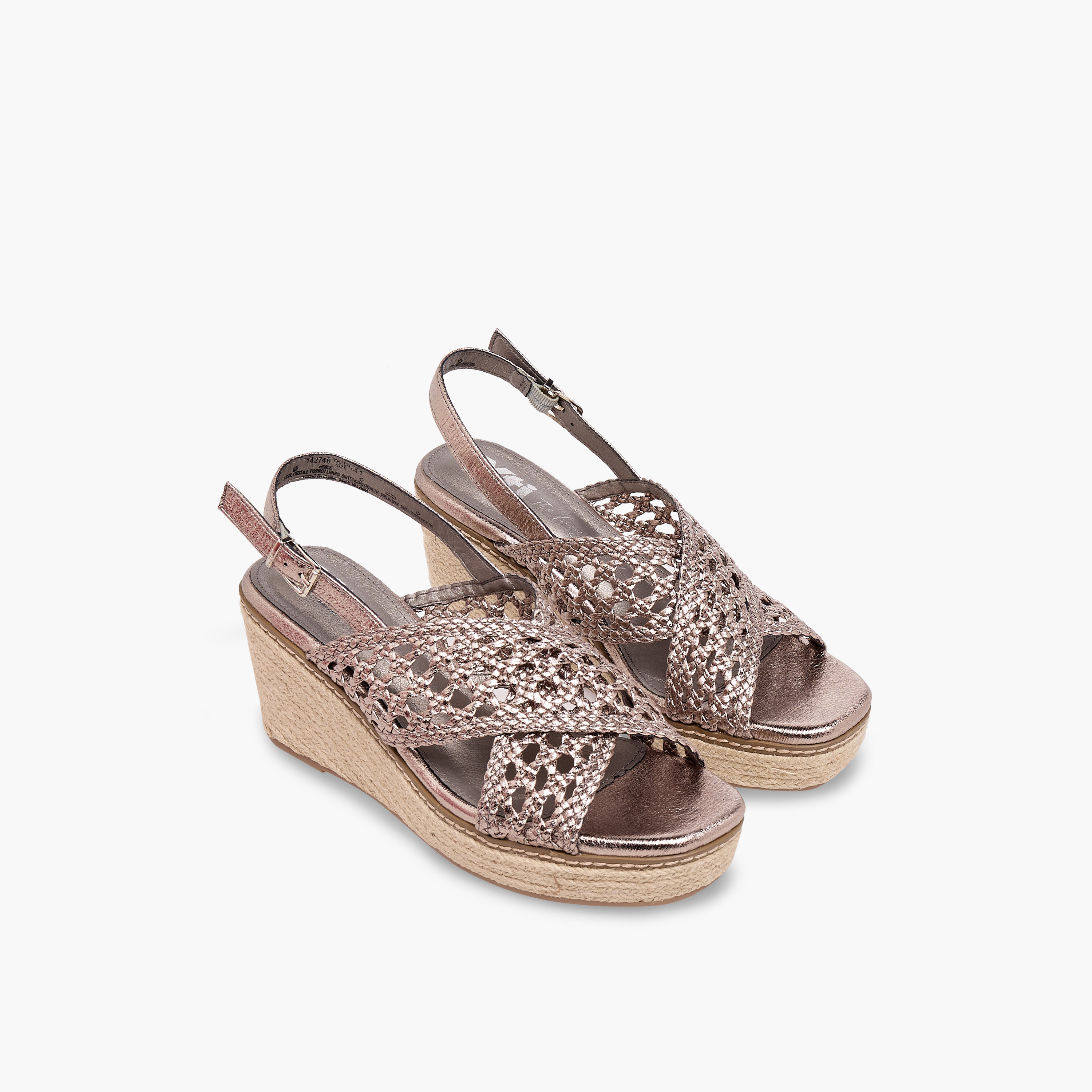 XTI Women Cross Strap Wedge Heel Sandals-women-shoes-sandals-heeled-image-1
