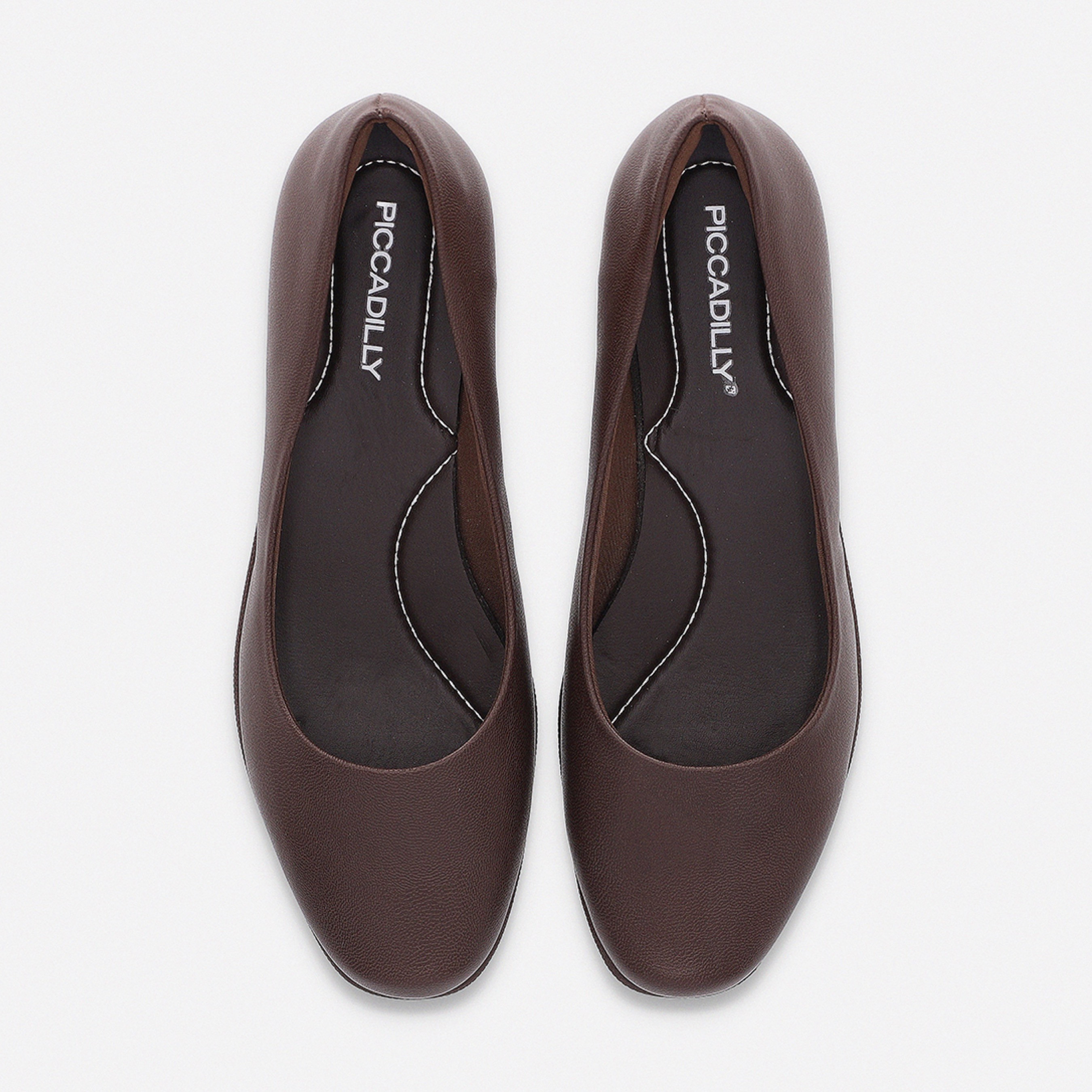 حذاء باليرينا سهل الارتداء بمقدمة مستديرة وكعب ويدج من بيكاديلي-women-shoes-ballerinas-image-3