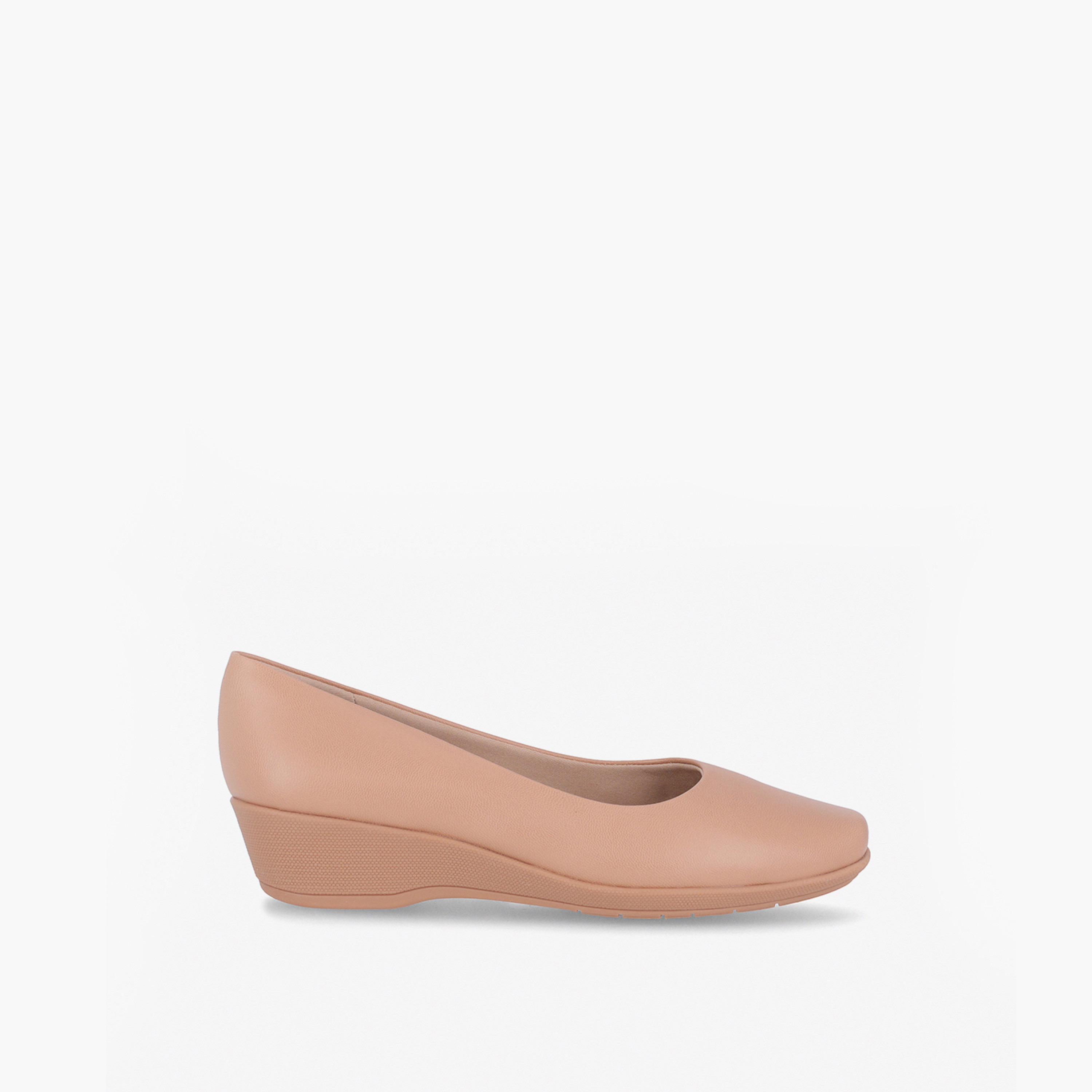 Piccadilly Round Toe Slip-On Ballerina Shoes with Wedge Heels-women-shoes-ballerinas-image-2