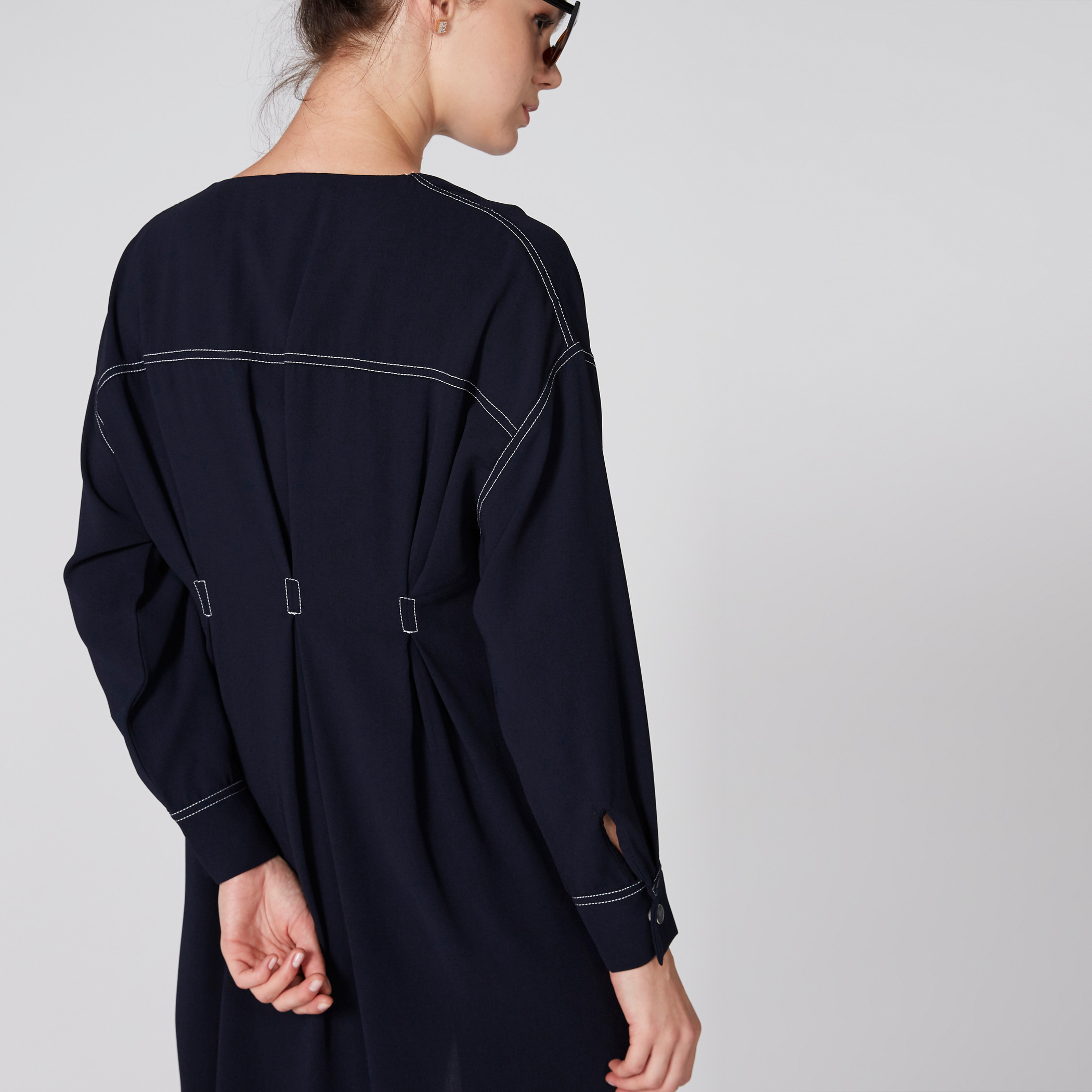 Buy Women s Elle Longline Wrap Jacket with Long Sleeves and Button Closure Online Centrepoint UAE