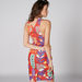 Elle Floral Printed Sleeveless Dress with Zip Closure-Dresses-thumbnail-1