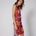 Elle Floral Printed Sleeveless Dress with Zip Closure-Dresses-thumbnailMobile-3