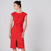 Elle Round Neck Midi Dress with Front Slit and Belt-Dresses-thumbnailMobile-2