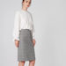 Elle Chequered and Studded Skirt with Zip Closure-Skirts-thumbnail-3