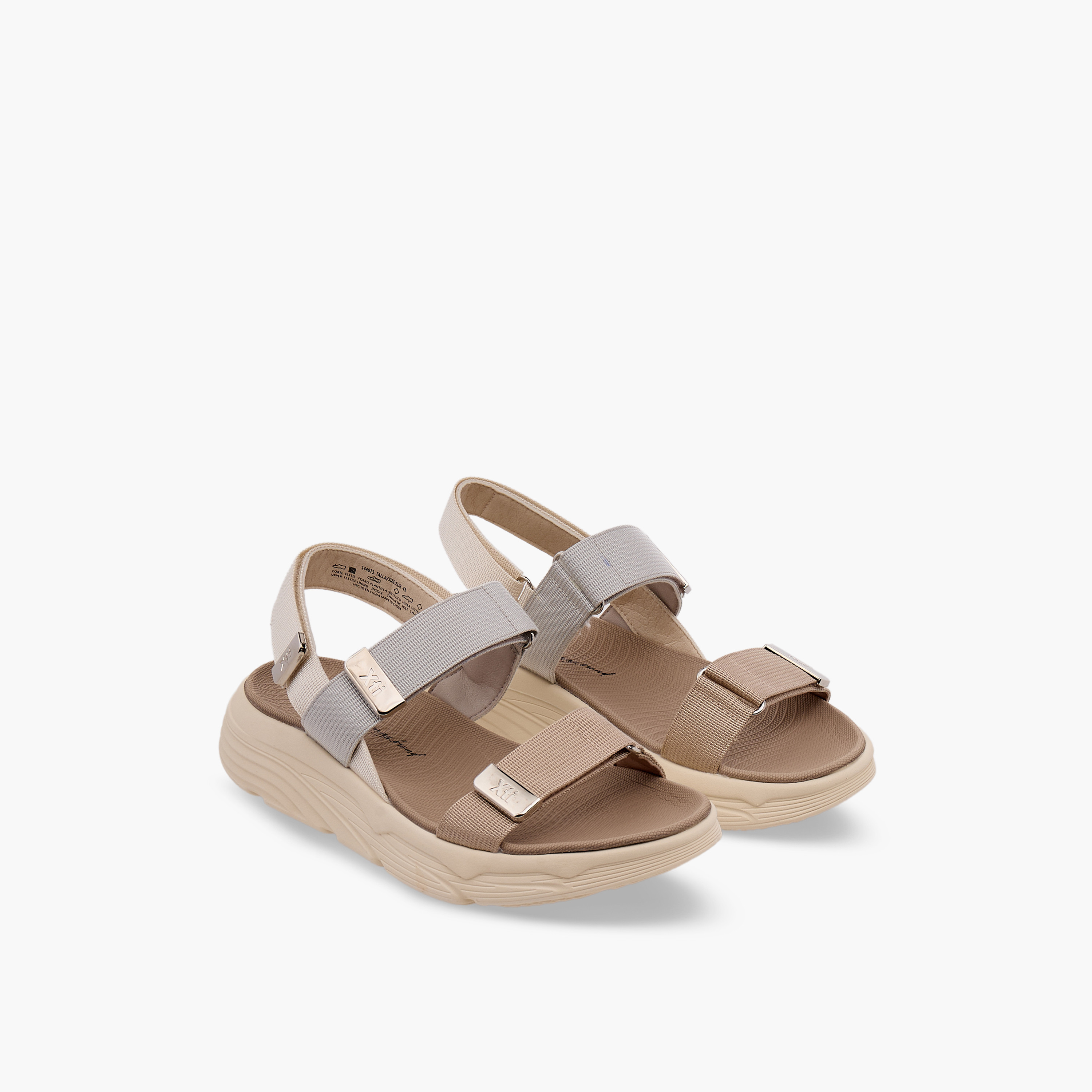 XTI Women Hook & Loop Sandals-women-shoes-flats-sandals-image-1