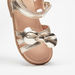 Barefeet Metallic Sandals with Hook and Loop Closure-Girl%27s Sandals-thumbnailMobile-3