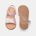 Barefeet Applique Detail Flat Sandals with Hook and Loop Closure-Girl%27s Sandals-thumbnail-4
