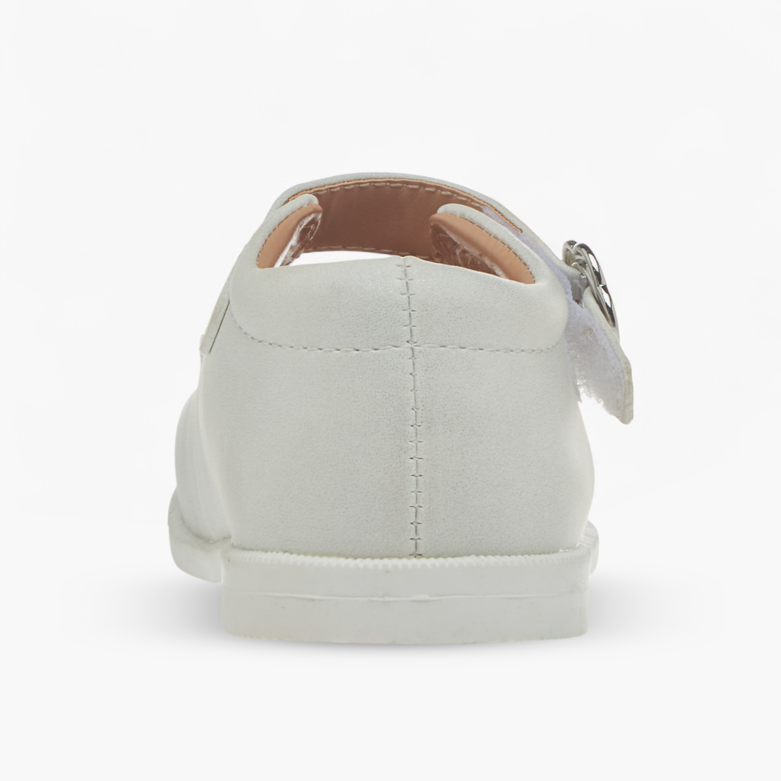 Barefeet Scallop Detail Mary Jane Shoes with Hook and Loop Closure-girls-shoes-maryjanes-image-5