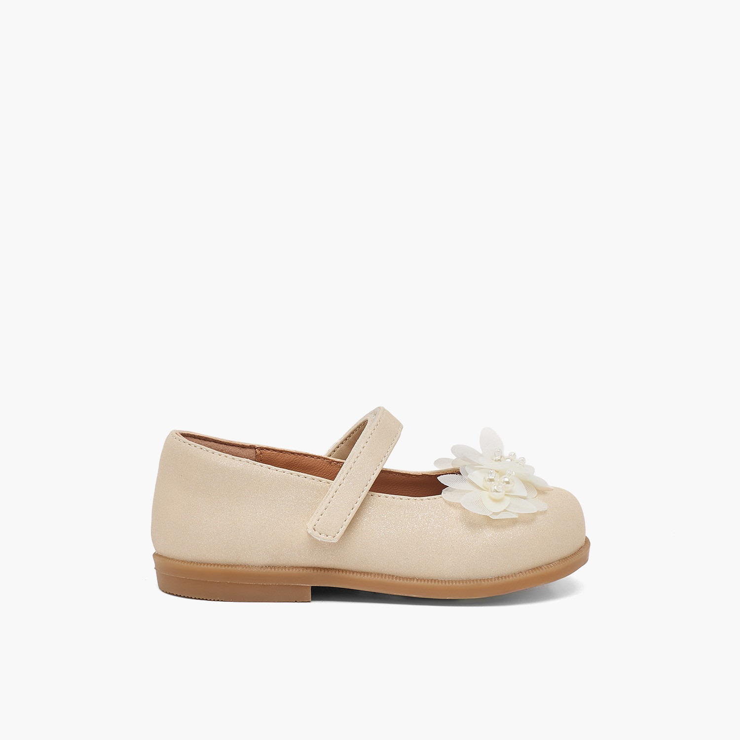 Barefeet Girls Floral Applique Mary Jane Shoes-girls-shoes-ballerinas-image-3