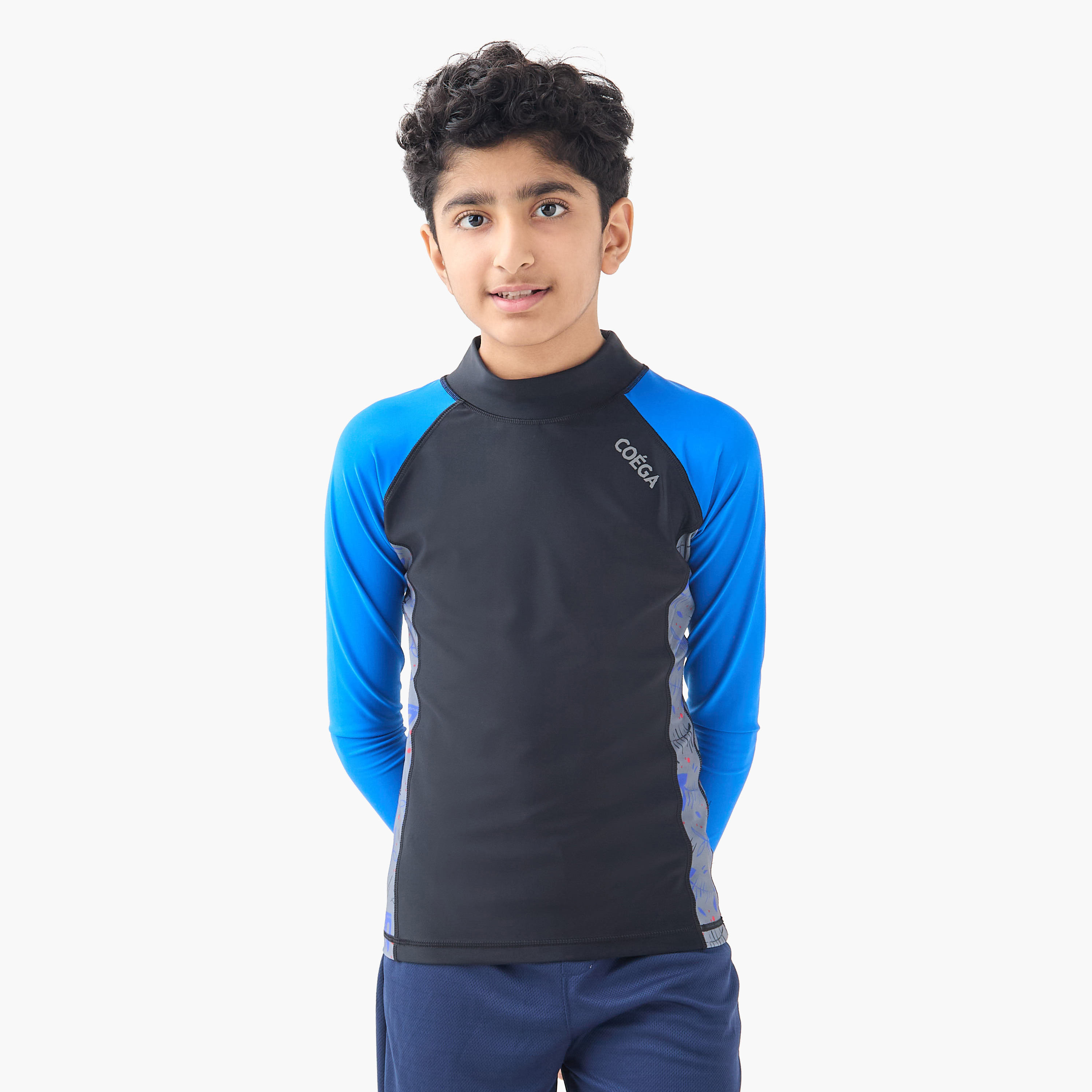 كويغا-  سترة سباحة واقية من الشمس أكمام طويلة للأولاد-sports-boys-clothing-swimwear-image-1