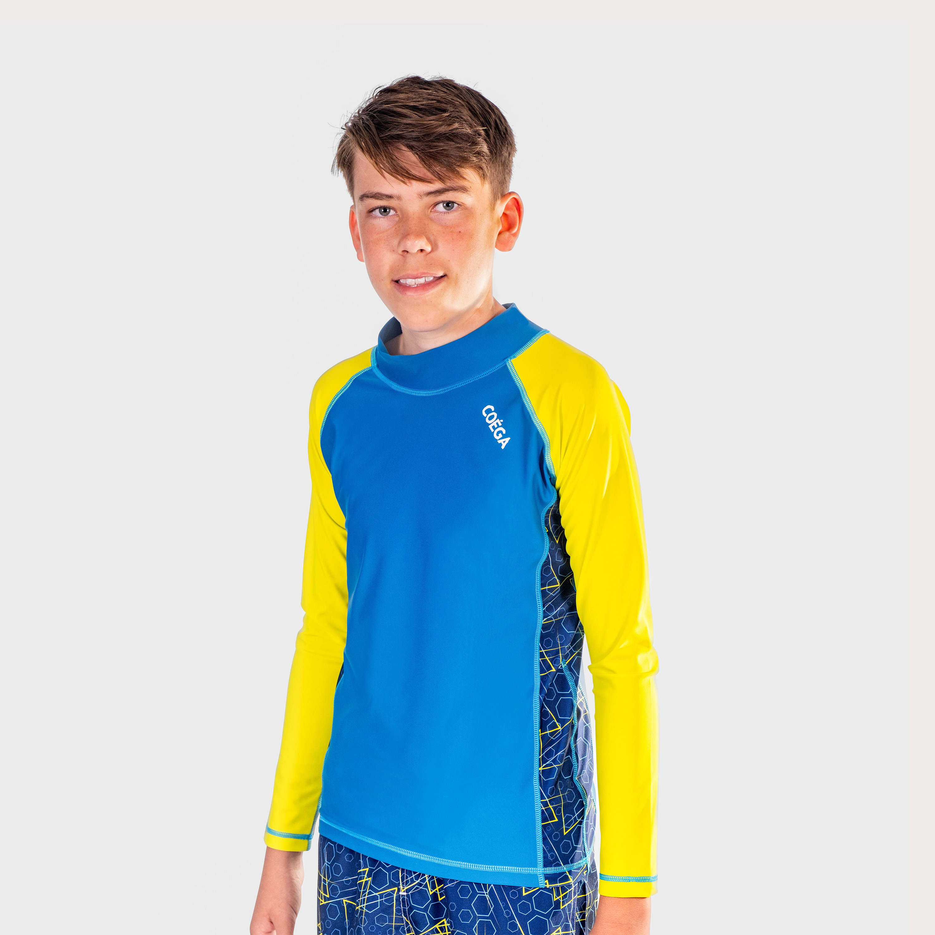 كويغا-  سترة سباحة واقية من الشمس أكمام طويلة للأولاد-sports-boys-clothing-swimwear-image-1