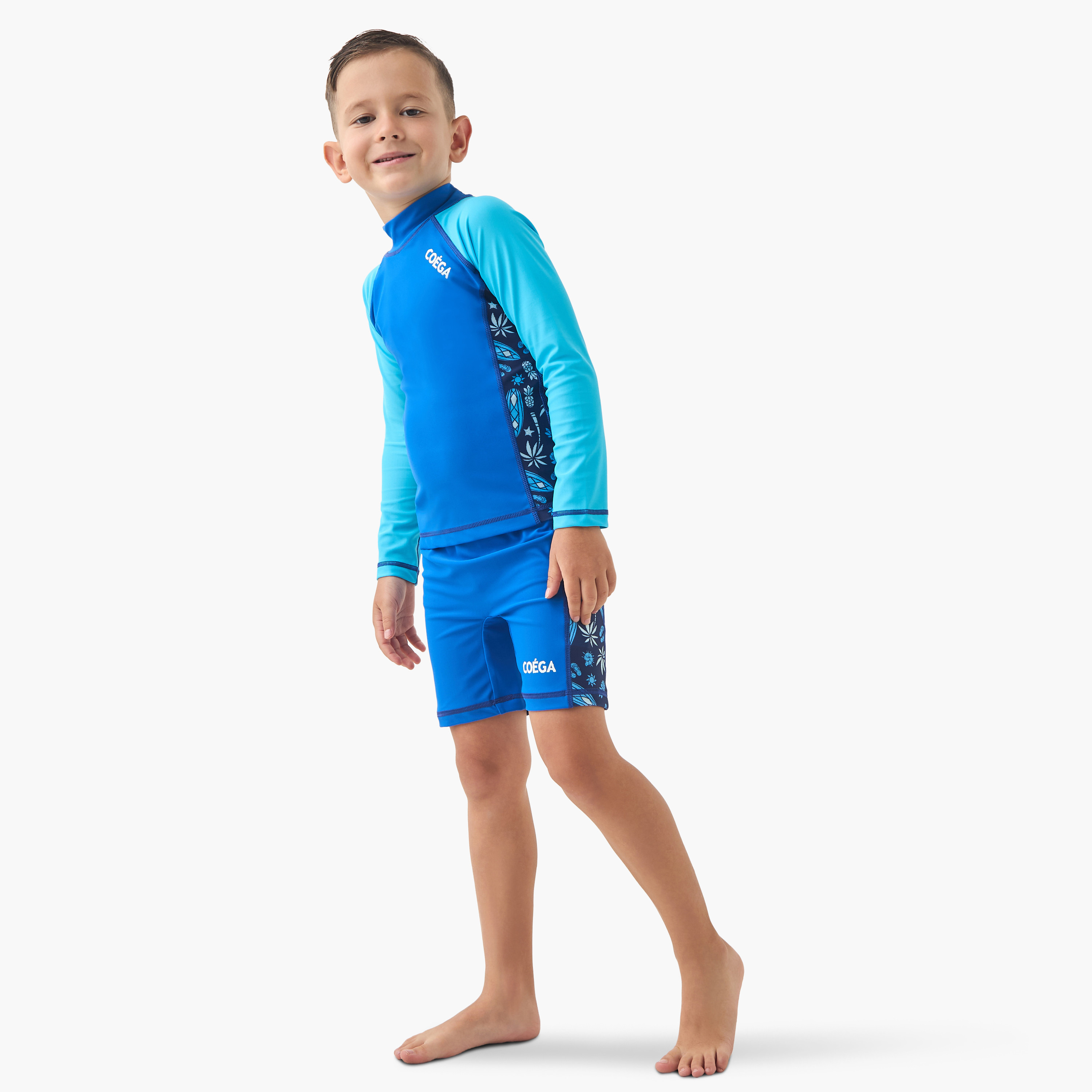 COEGA Boys Rashguard Long Sleeve, Navy Blue Surf-sports-boys-clothing-swimwear-image-2