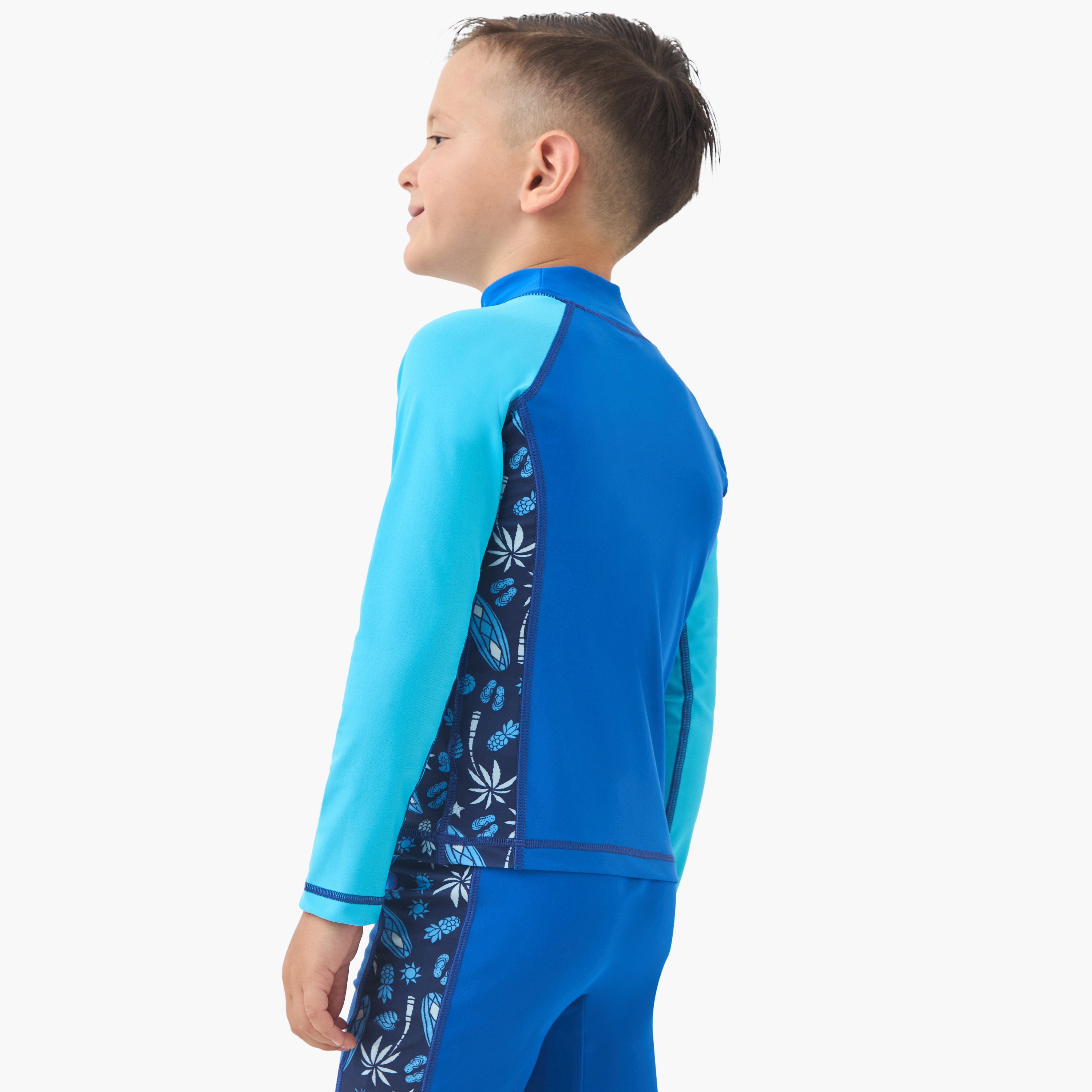 COEGA Boys Rashguard Long Sleeve, Navy Blue Surf-sports-boys-clothing-swimwear-image-3