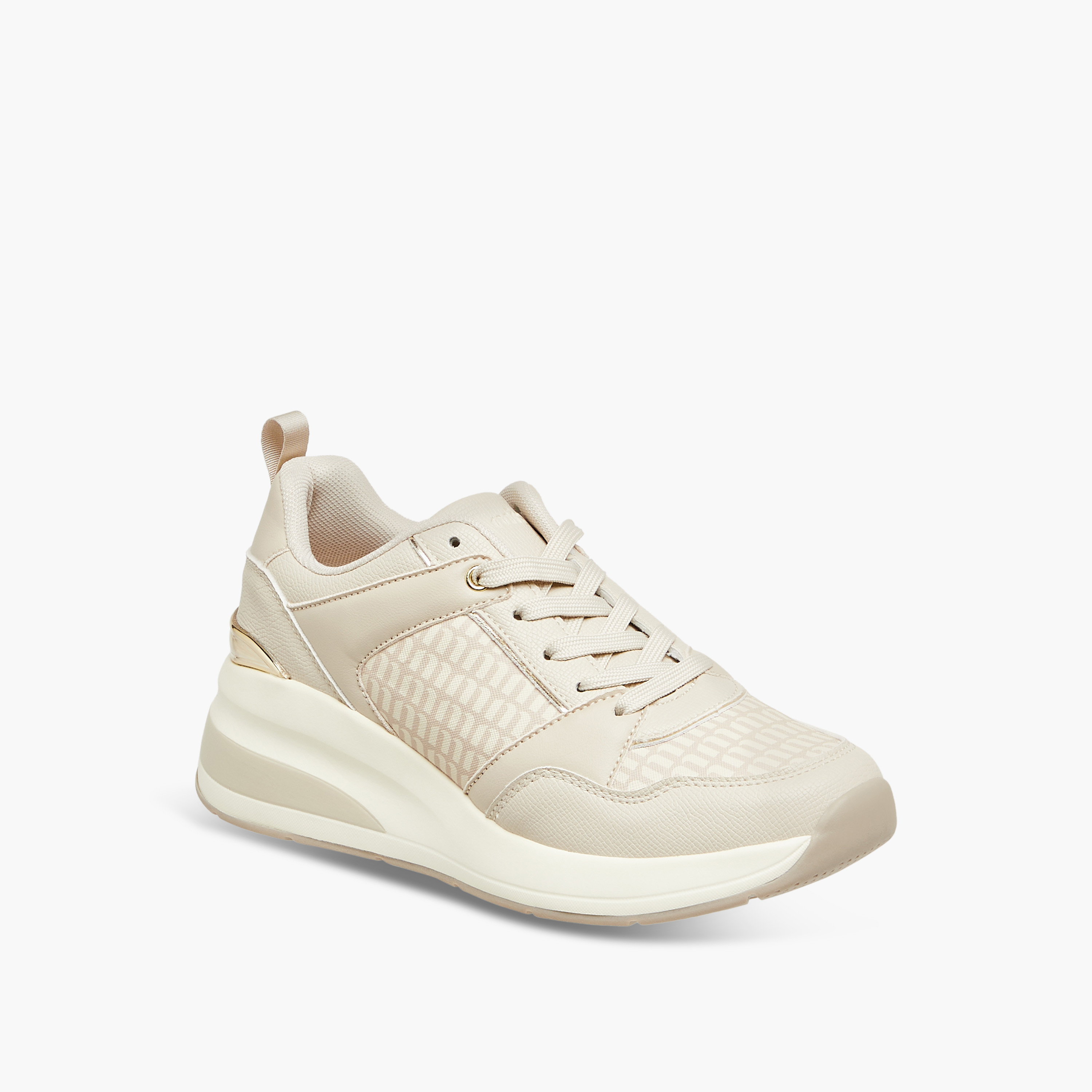 Missy Monogram Print Sneakers with Lace-Up Closure-women-shoes-sneakers-image-2