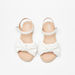 Little Missy Bow Accented Flat Sandals with Hook and Loop Closure-Girl%27s Sandals-thumbnail-2