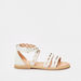 Little Missy Strappy Sandals with Laser Cut Detail-Girl%27s Sandals-thumbnailMobile-0