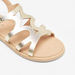 Little Missy Flat Sandals with Hook and Loop Closure-Girl%27s Sandals-thumbnail-4