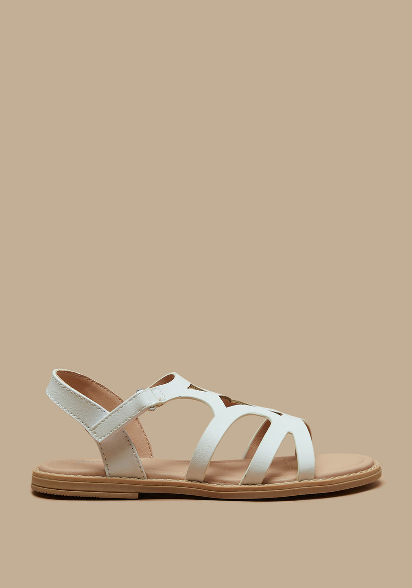 Little Missy Flat Sandals with Hook and Loop Closure-Girl%27s Sandals-image-0