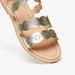 Little Missy Cutwork Detail Flat Sandals with Hook and Loop Closure-Girl%27s Sandals-thumbnail-3