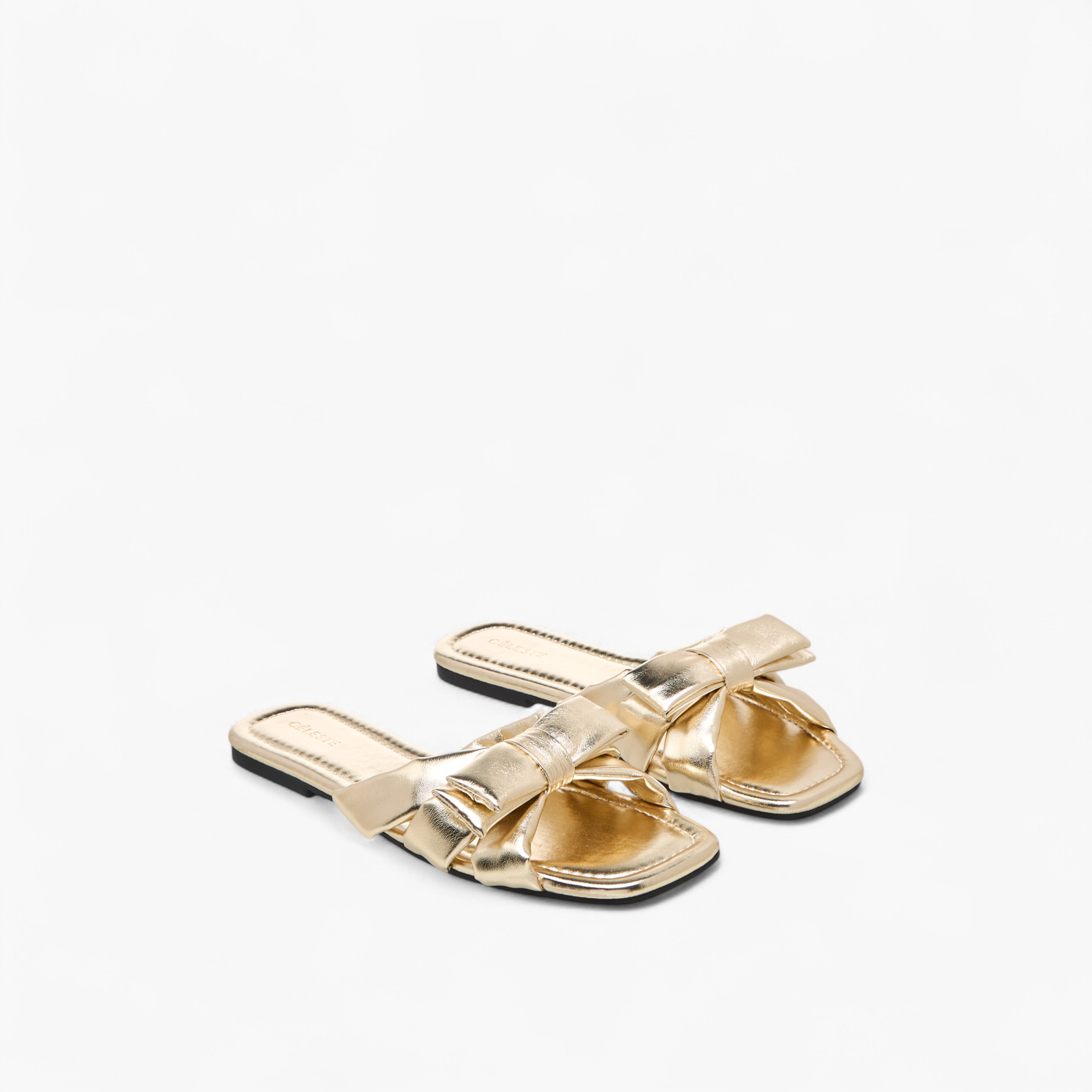 صندل مسطح سهل الارتداء بتفاصيل فيونكة للنساء من سيليست-women-shoes-flats-sandals-image-6