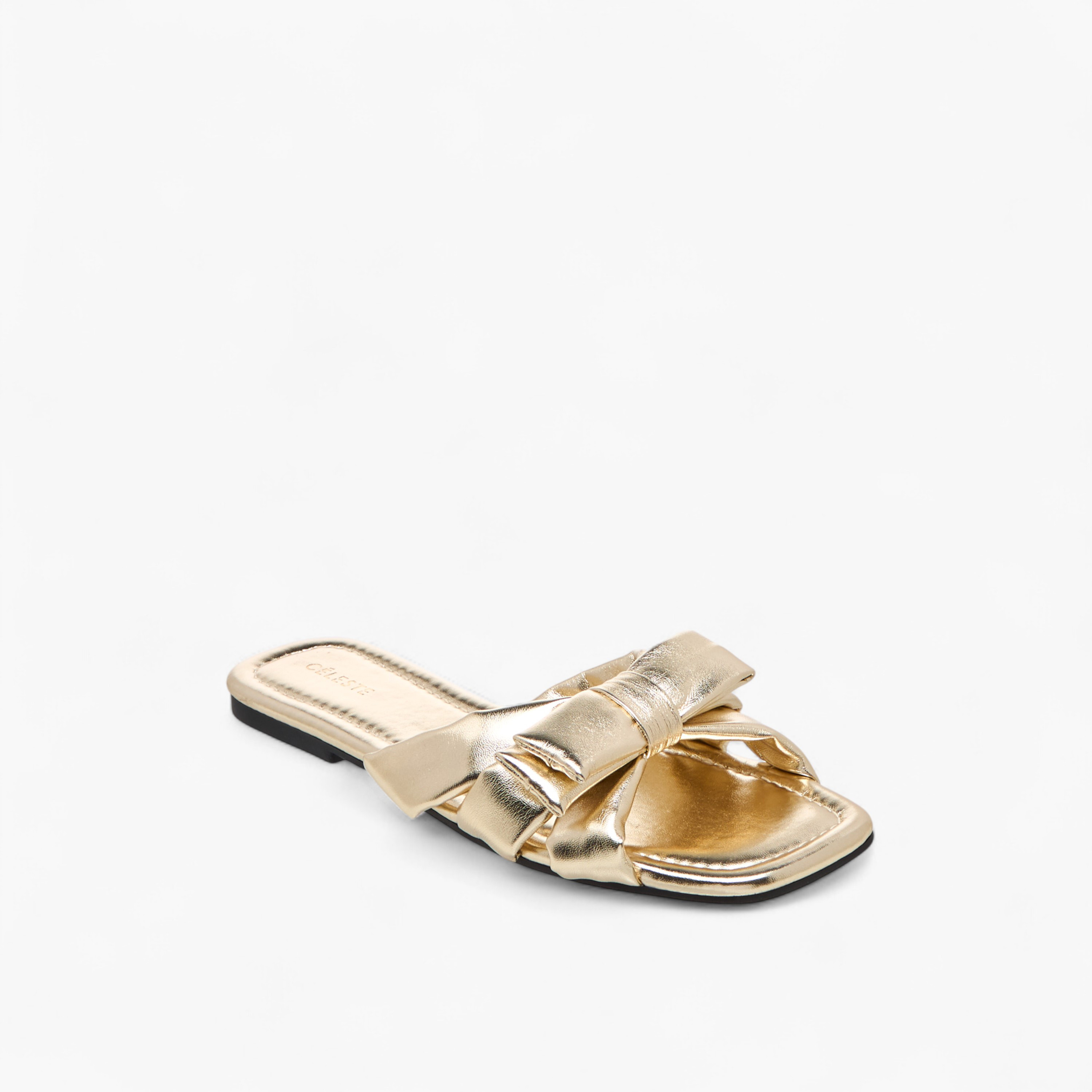 صندل مسطح سهل الارتداء بتفاصيل فيونكة للنساء من سيليست-women-shoes-flats-sandals-image-7