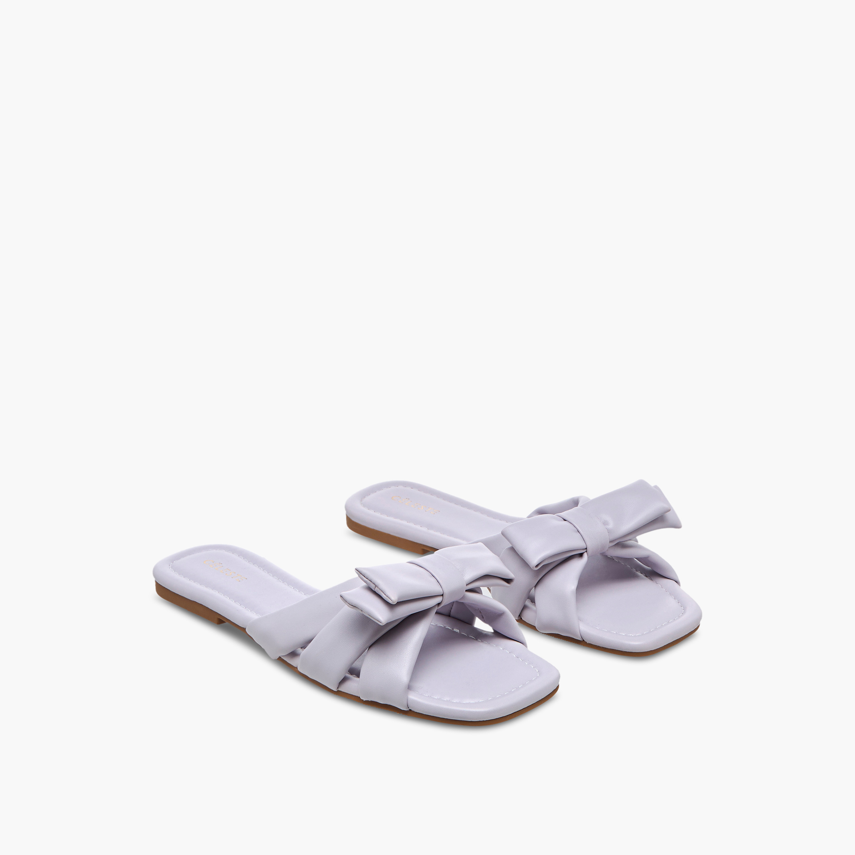 صندل مسطح سهل الارتداء بتفاصيل فيونكة للنساء من سيليست-women-shoes-flats-sandals-image-11