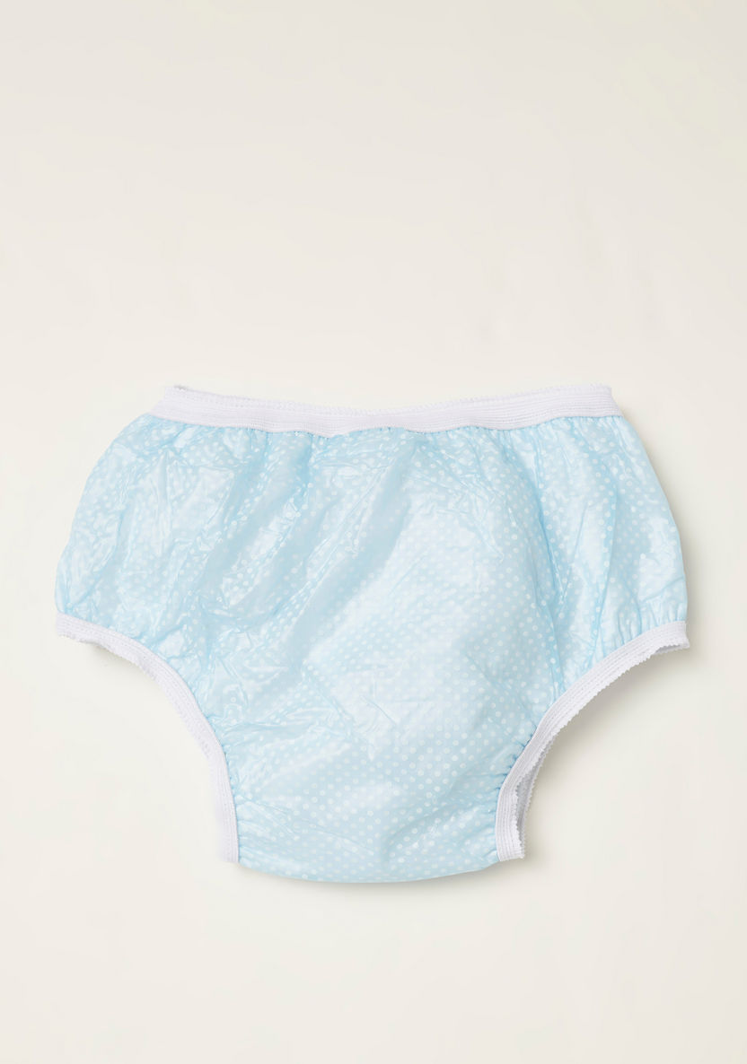 Juniors Dot Print Trainer Panty with Elasticised Waistband - 0-6 mths-Reusable-image-0