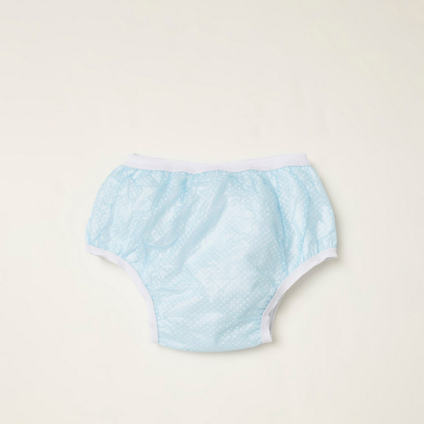 Juniors Dot Print Trainer Panty with Elasticised Waistband - 0-6 mths-Reusable-image-0