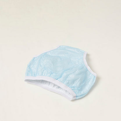 Juniors Dot Print Trainer Panty with Elasticised Waistband - 0-6 mths-Reusable-image-3