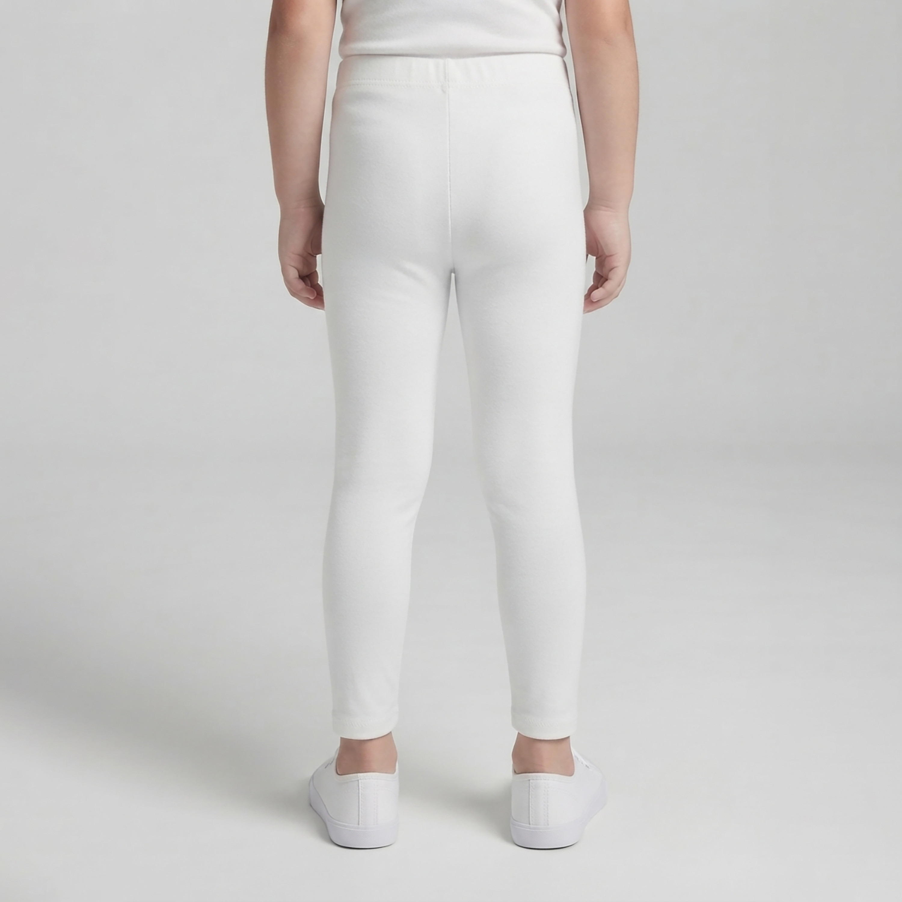 طقم بنطال ضيق (ليجن) أساسي مطاطي بطول كامل بلون سادة قطعتين من بيبي كلو-girls-clothing-bottoms-leggings-image-6
