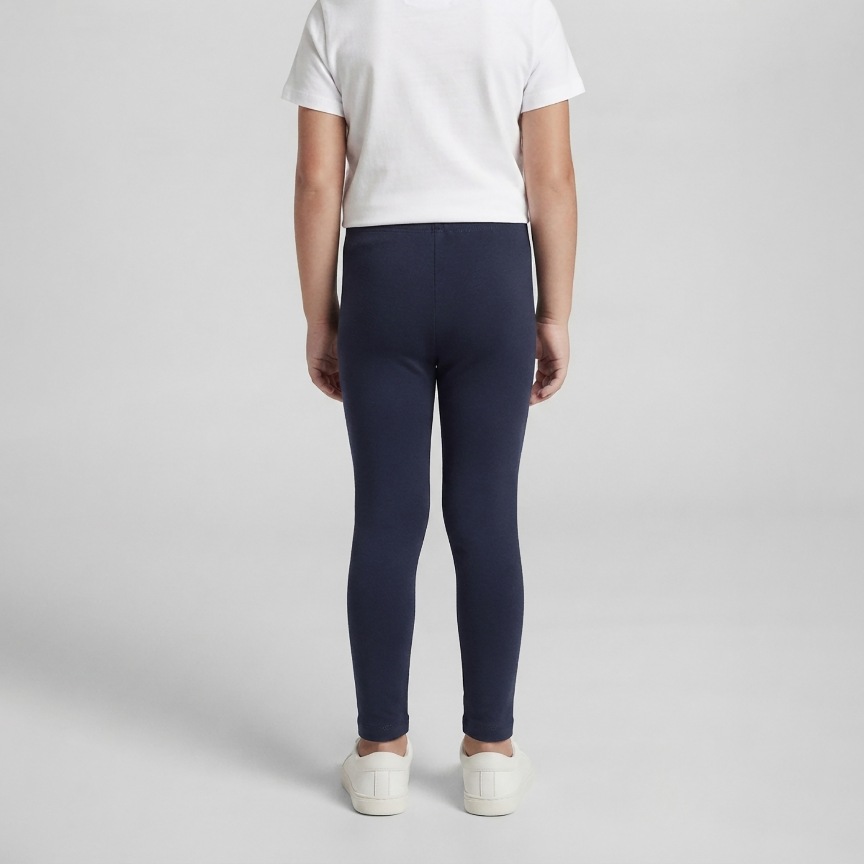 طقم بنطال ضيق (ليجن) أساسي مطاطي بطول كامل بلون سادة قطعتين من بيبي كلو-girls-clothing-bottoms-leggings-image-6