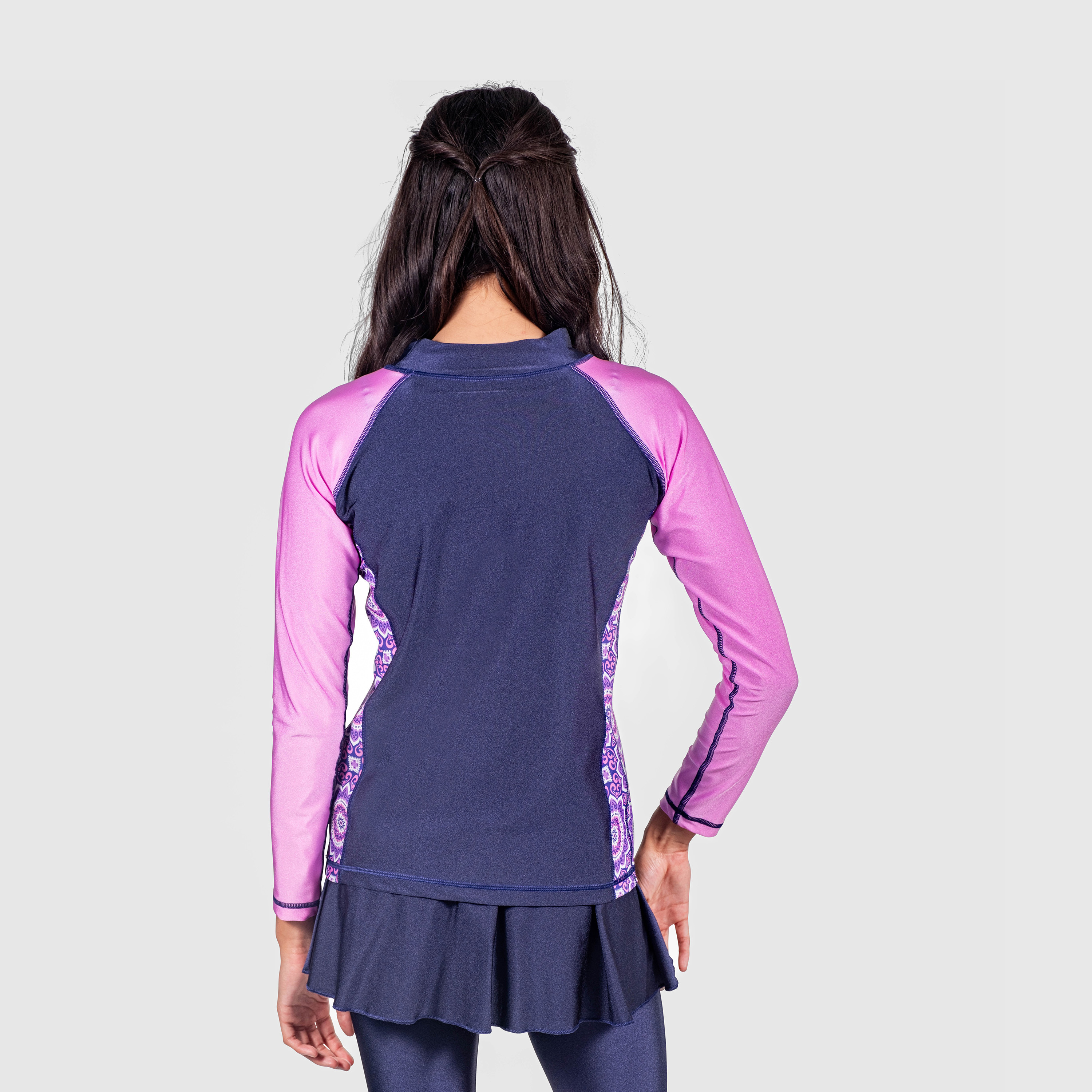 كويغا-  سترة سباحة واقية من الشمس أكمام طويلة للبنات-sports-girls-clothing-swimwear-image-2